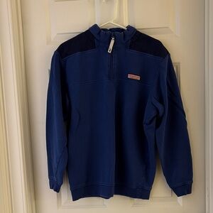 Vineyard Vines Men's Deep Blue Zip-Up Sweater